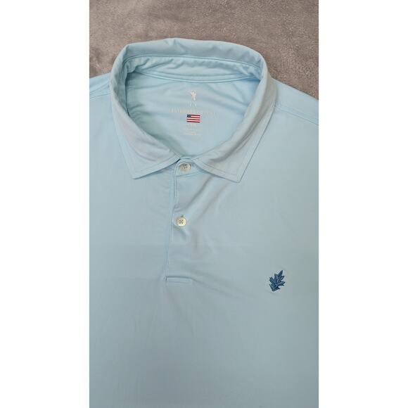 Fairway & Greene Golf Polo Men’s XXL Blue Platteview Club Performance Stretch - Picture 3 of 7